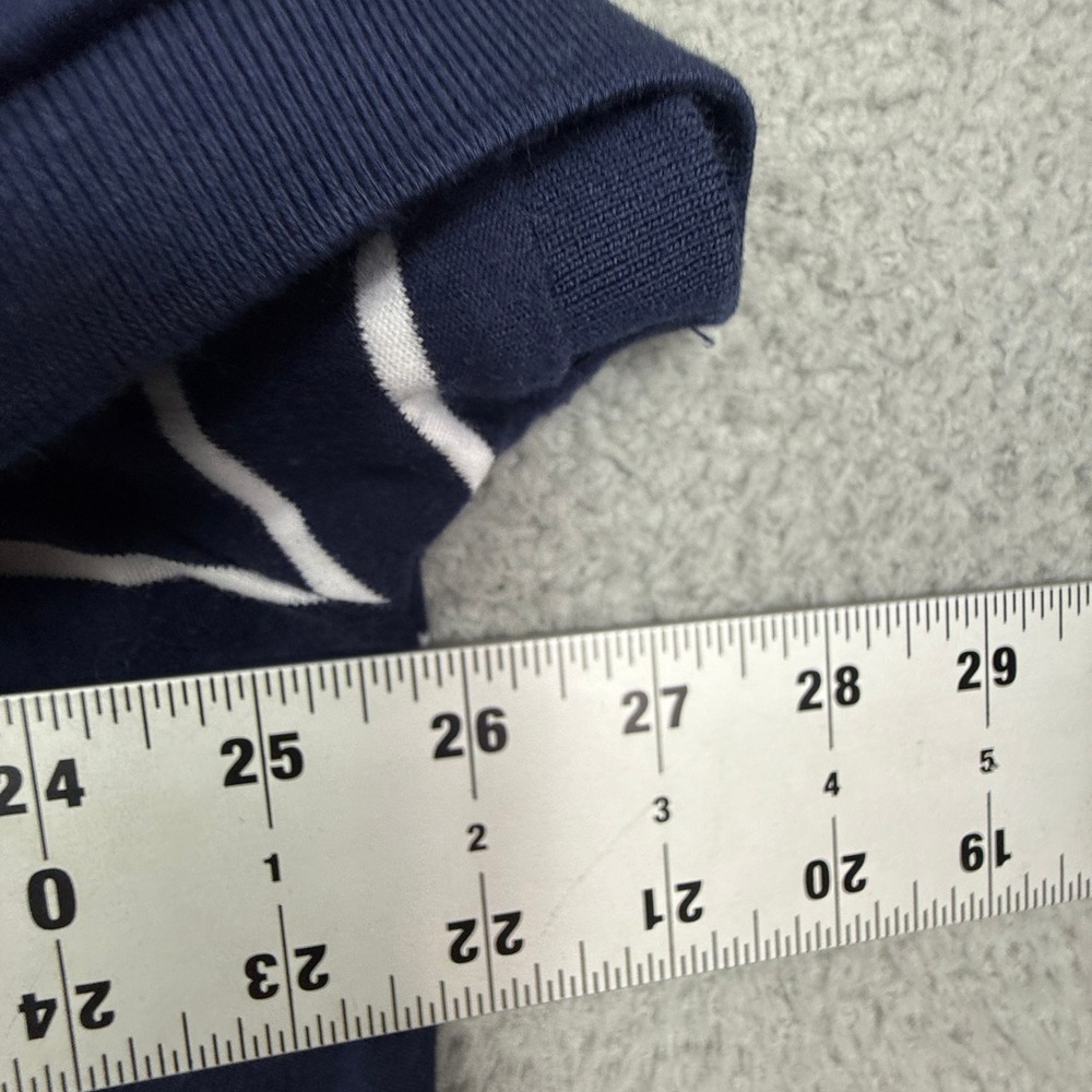 Polo Ralph Lauren Custom Slim Fit Navy White Striped Polo Shirt Mens XXL - Picture 6 of 9